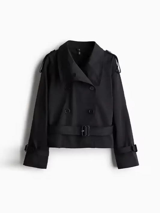 Talia Cropped Trench Coat