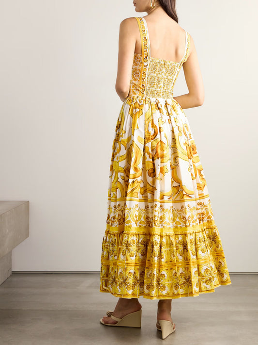 Maison Hourique | Serene Bloom Maxi Dress